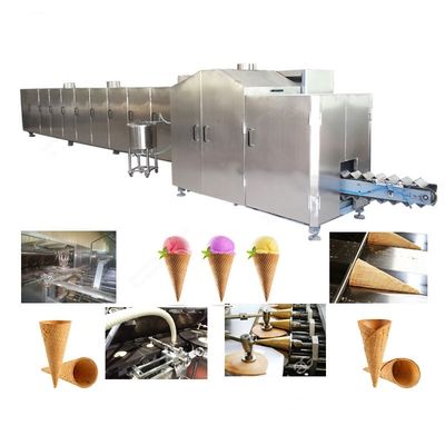 खरीदें स्वचालित आइसक्रीम शंकु उत्पादन लाइन स्टेनलेस स्टील 6500-7000PCS/H ऑनलाइन निर्माण