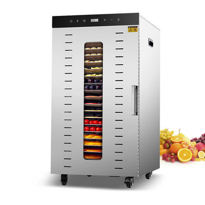 24 ट्रे स्टेनलेस स्टील खाद्य सुखाने की मशीन वाणिज्यिक औद्योगिक खाद्य Dehydrator बिक्री के लिए