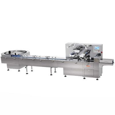 उच्च गति स्वचालित चॉकलेट मिंट कैंडी तकिया पैकेजिंग मशीन 2.5kw