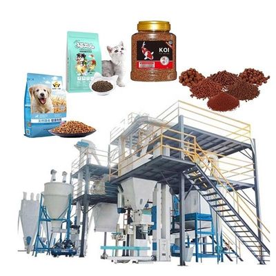 पालतू पशु खाद्य उत्पादन लाइन बिल्ली मछली खाद्य विनिर्माण बहुआयामी स्वचालित कुत्ता खाद्य बनाने की मशीन